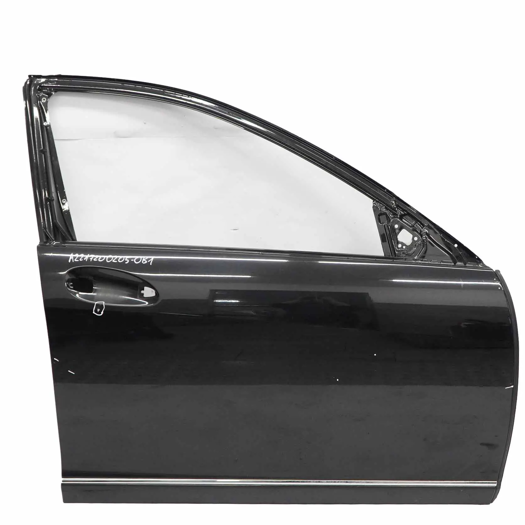 Mercedes W221 Door Front Right O/S S-Class Obsidian Black Metallic - 197