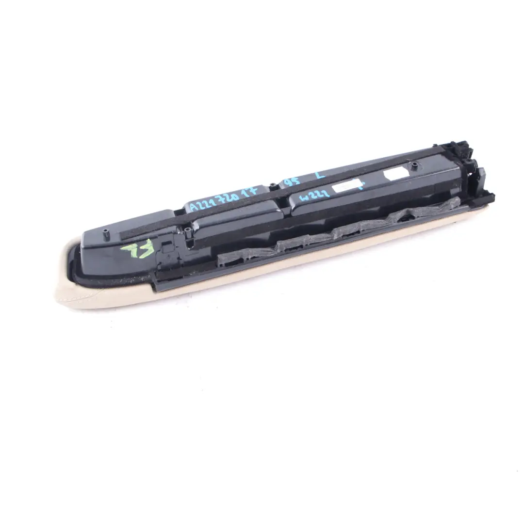 Mercedes W221 Door Card Armrest Trim Panel Front Left N/S Leather Beige