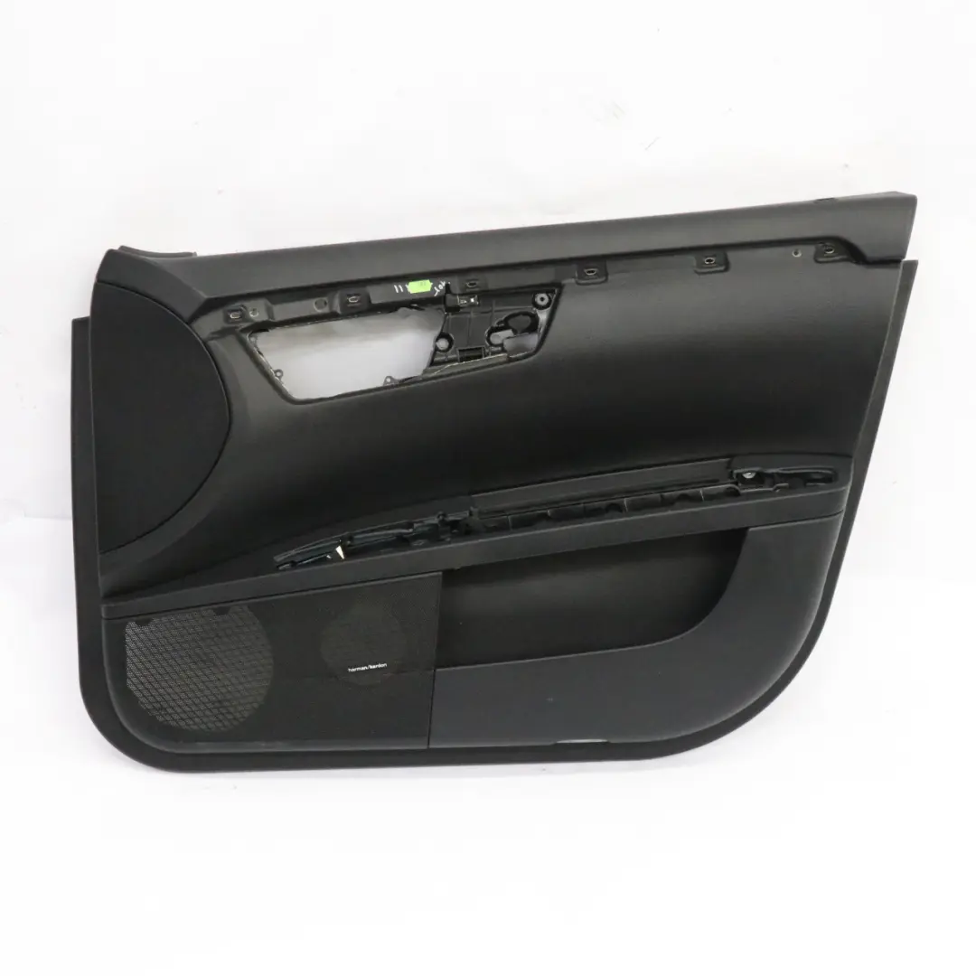 Mercedes W221 Door Card Cover Front Right O/S Trim Panel Black Leather Nappa