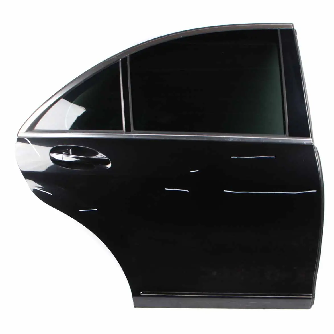 Mercedes W221 Rear Right Door O/S S-Class Obsidian Black Metallic 197