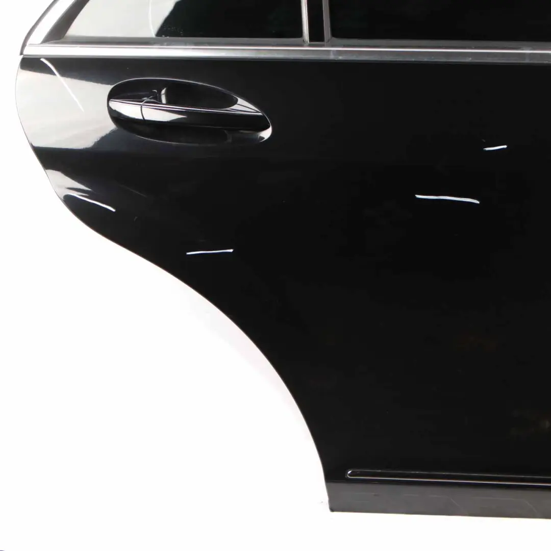 Mercedes W221 Rear Right Door O/S S-Class Obsidian Black Metallic 197