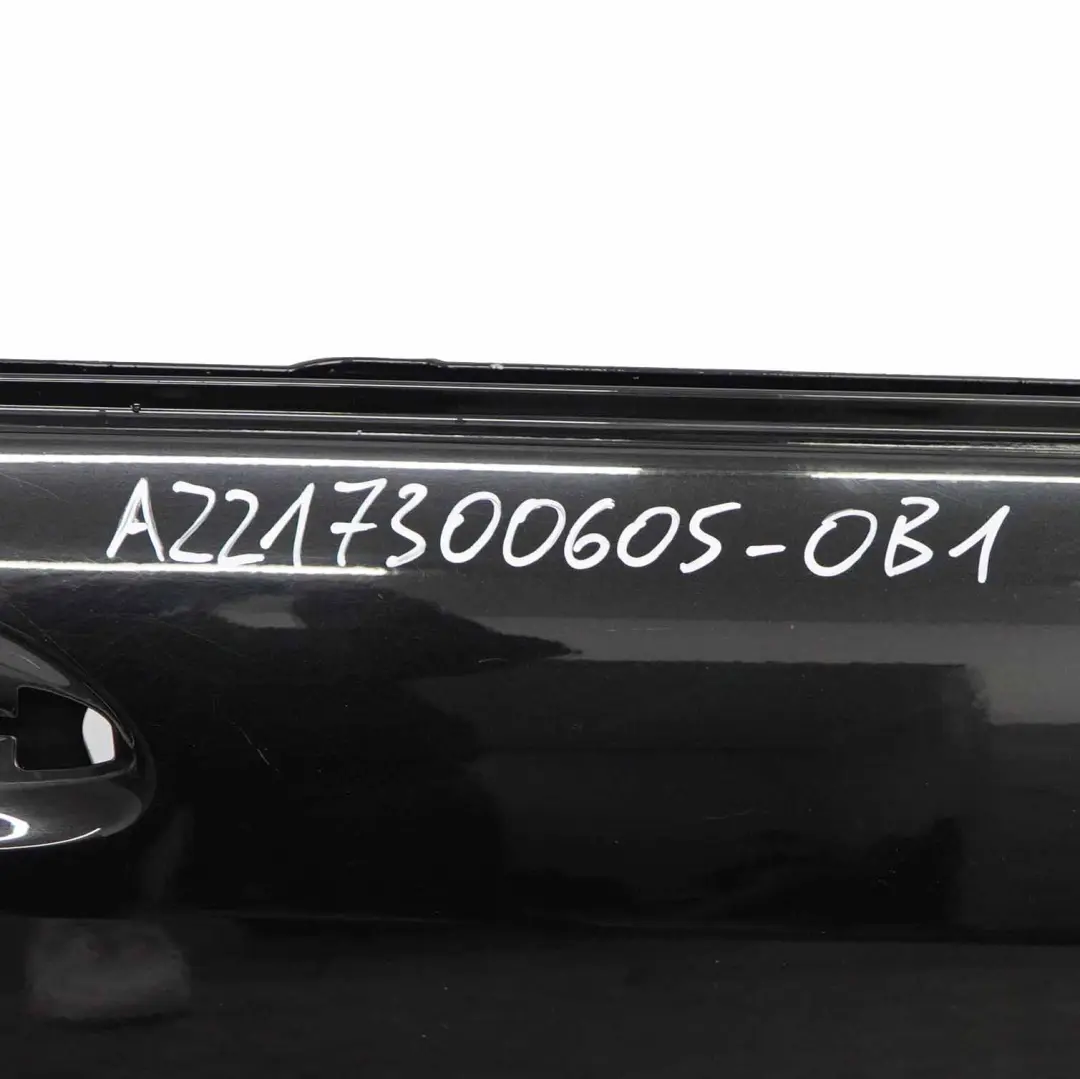 Mercedes W221 Door Rear Right O/S Long Obsidian Black Metallic 197