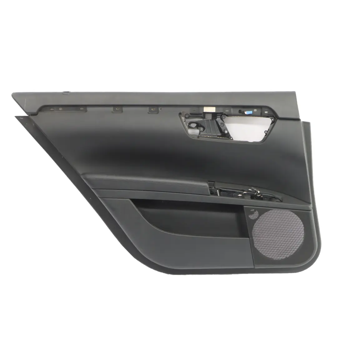 Mercedes W221 Door Card Cover Rear Left N/S Trim Panel Black Leather