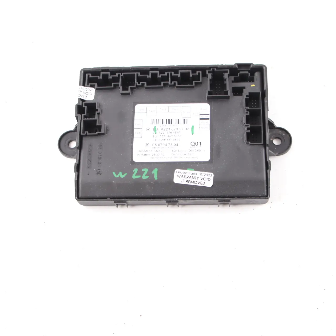 Mercedes W221 Door Module Rear Left N/S Control Unit ECU A2218705792