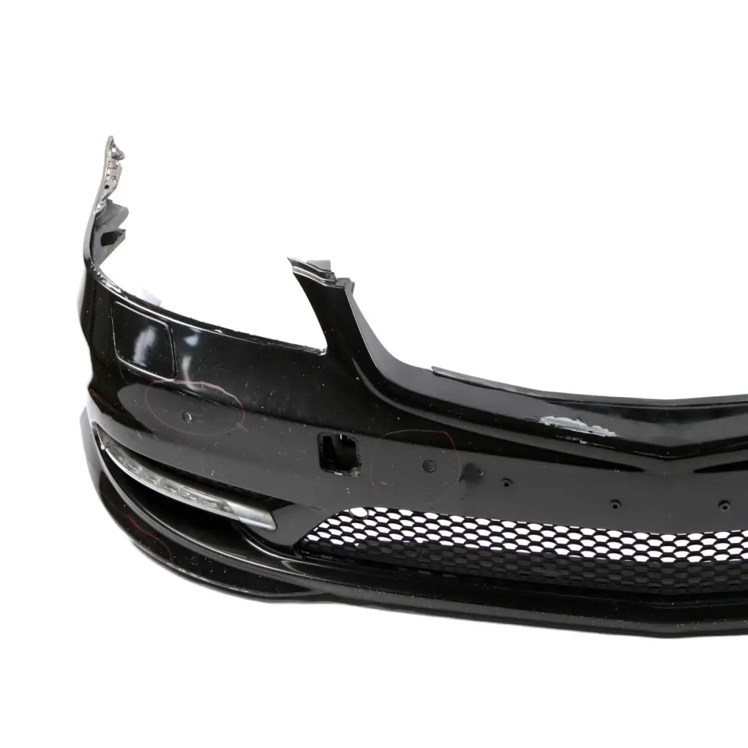 Mercedes-Benz S W221 Facelift AMG Front Bumper Trim Panel Obsidian Black - 197