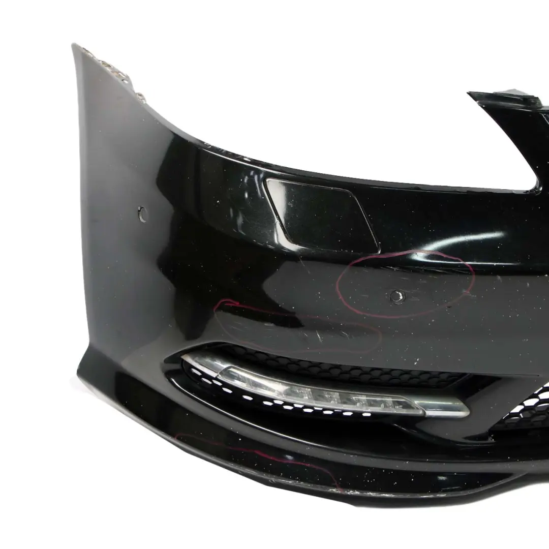 Mercedes-Benz S W221 Facelift AMG Front Bumper Trim Panel Obsidian Black - 197