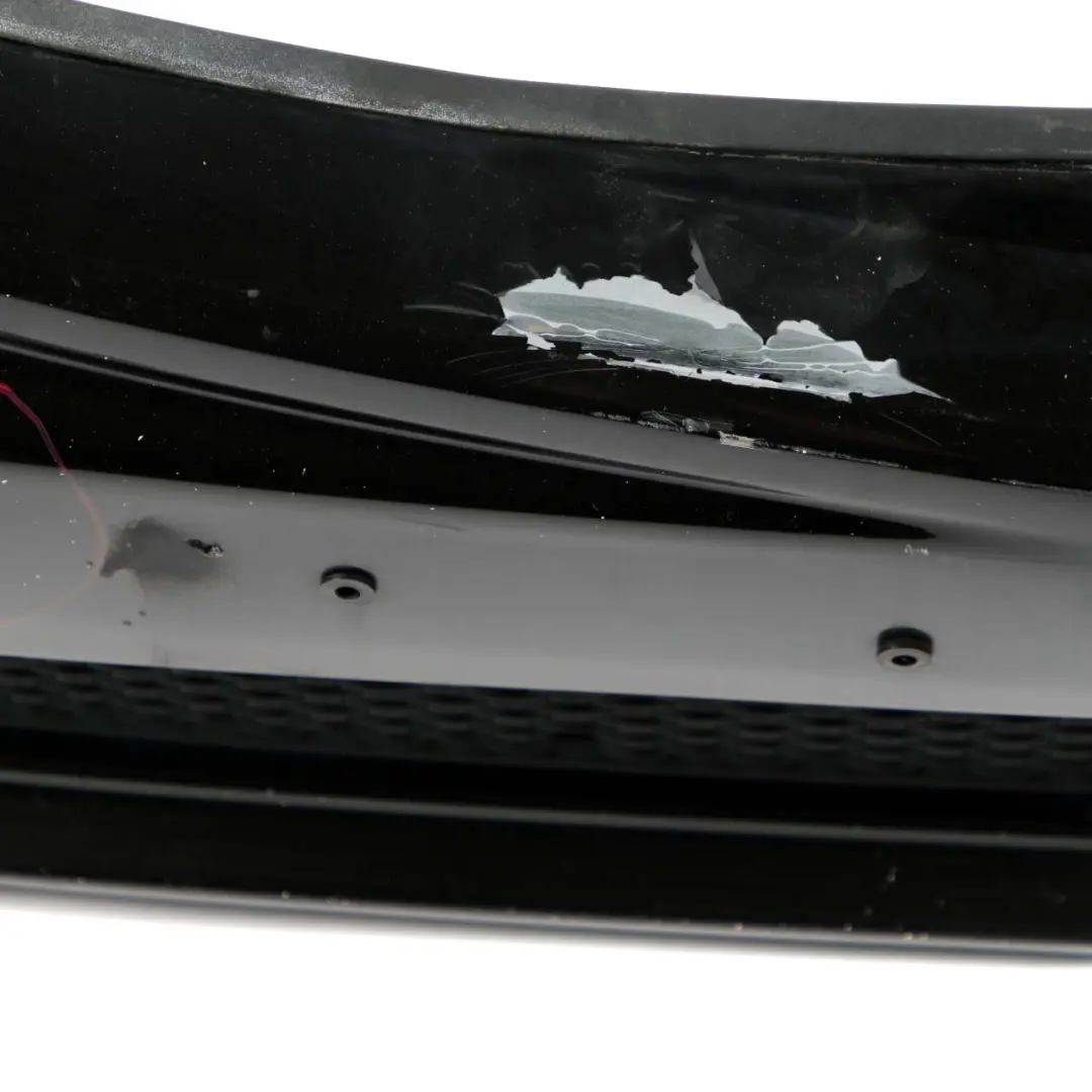 Mercedes-Benz S W221 Facelift AMG Front Bumper Trim Panel Obsidian Black - 197