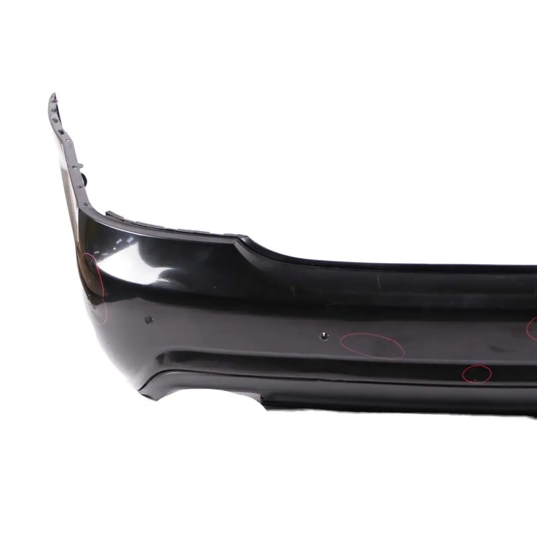 Mercedes-Benz S W221 V8 Facelift AMG Rear Bumper Trim Panel Obsidian Black - 197