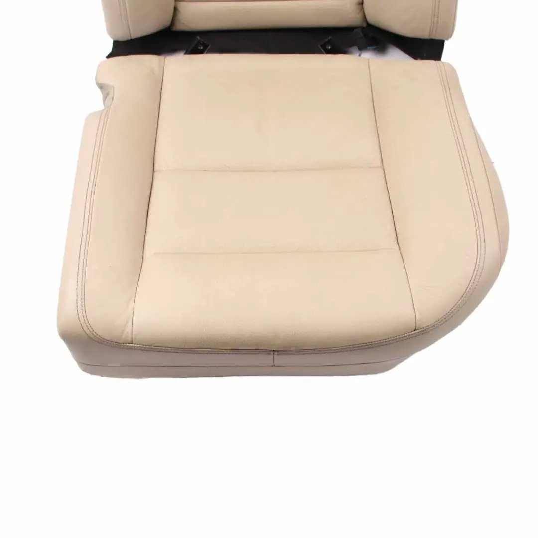 Mercedes W221 Seat Backrest Rear Heated Memory Left Seat N/S Cover Leather Beige