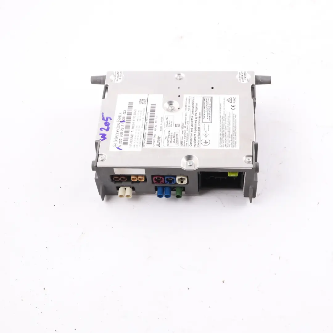 Head Unit Mercedes W205 W213 Navigation Radio DAB High Control Unit A2229002921