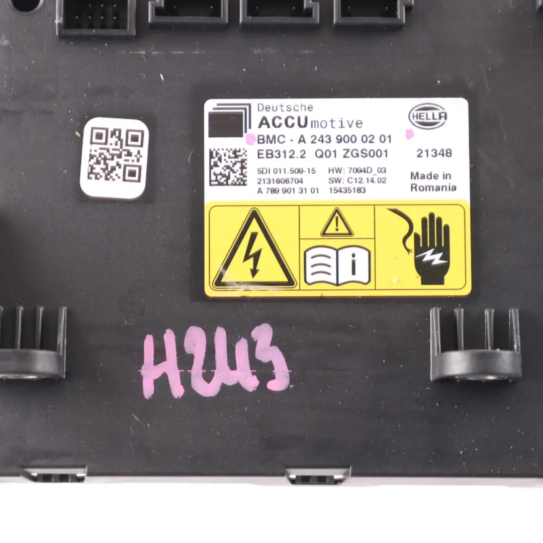 Mercedes EQA H243 Headlight Light Lamp Module Control Unit Hella A2439000201
