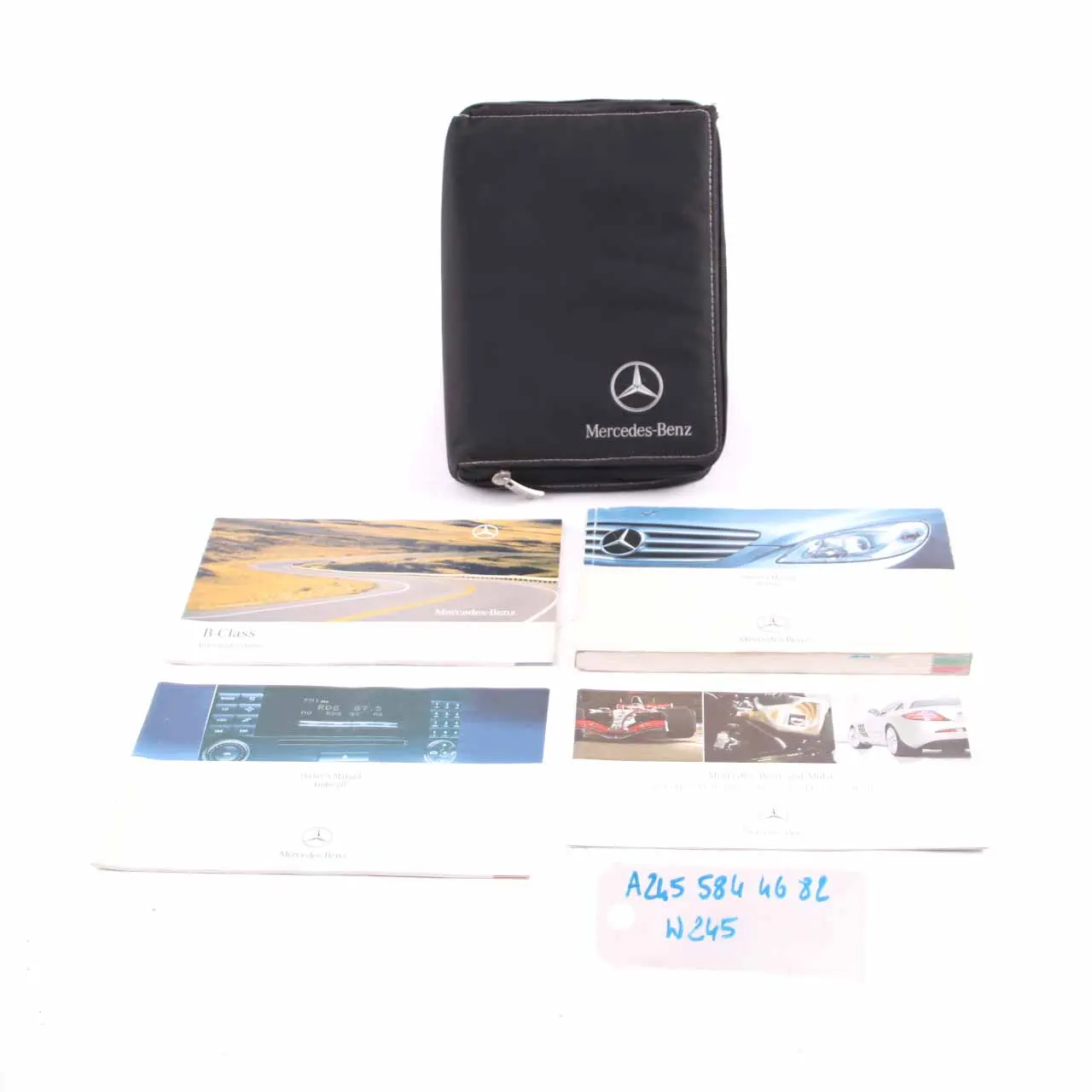 Mercedes W245 Owner's Handbook Service Booklet Slipcase Pouch Case Wallet