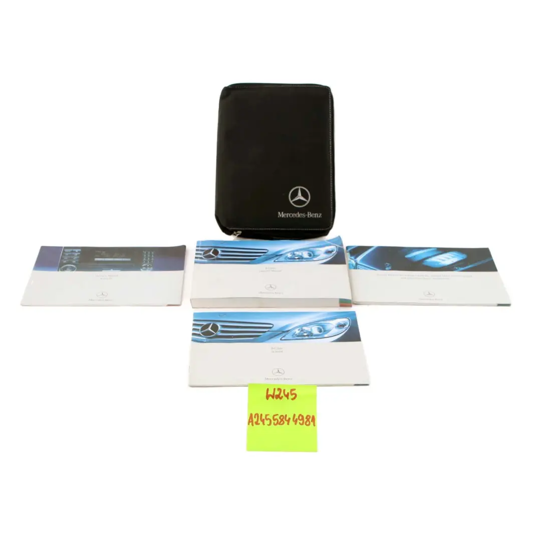 Mercedes-Benz B W245 Service Booklet Book Set Pouch Case Wallet A2455844981