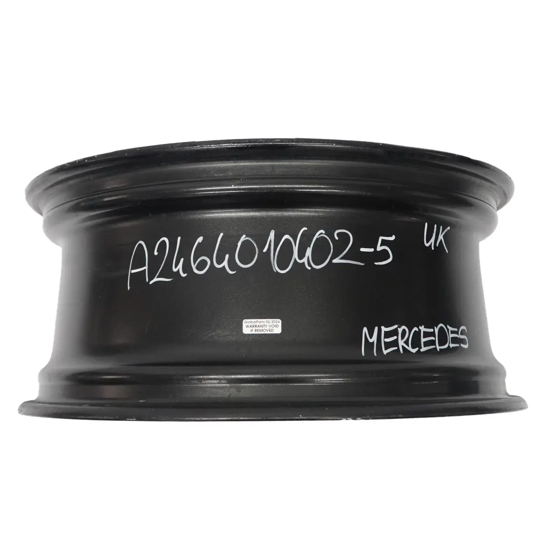 Mercedes W176 Black Alloy Wheel Rim 18" ET:52 7,5J 5 Double Spoke A2464010402