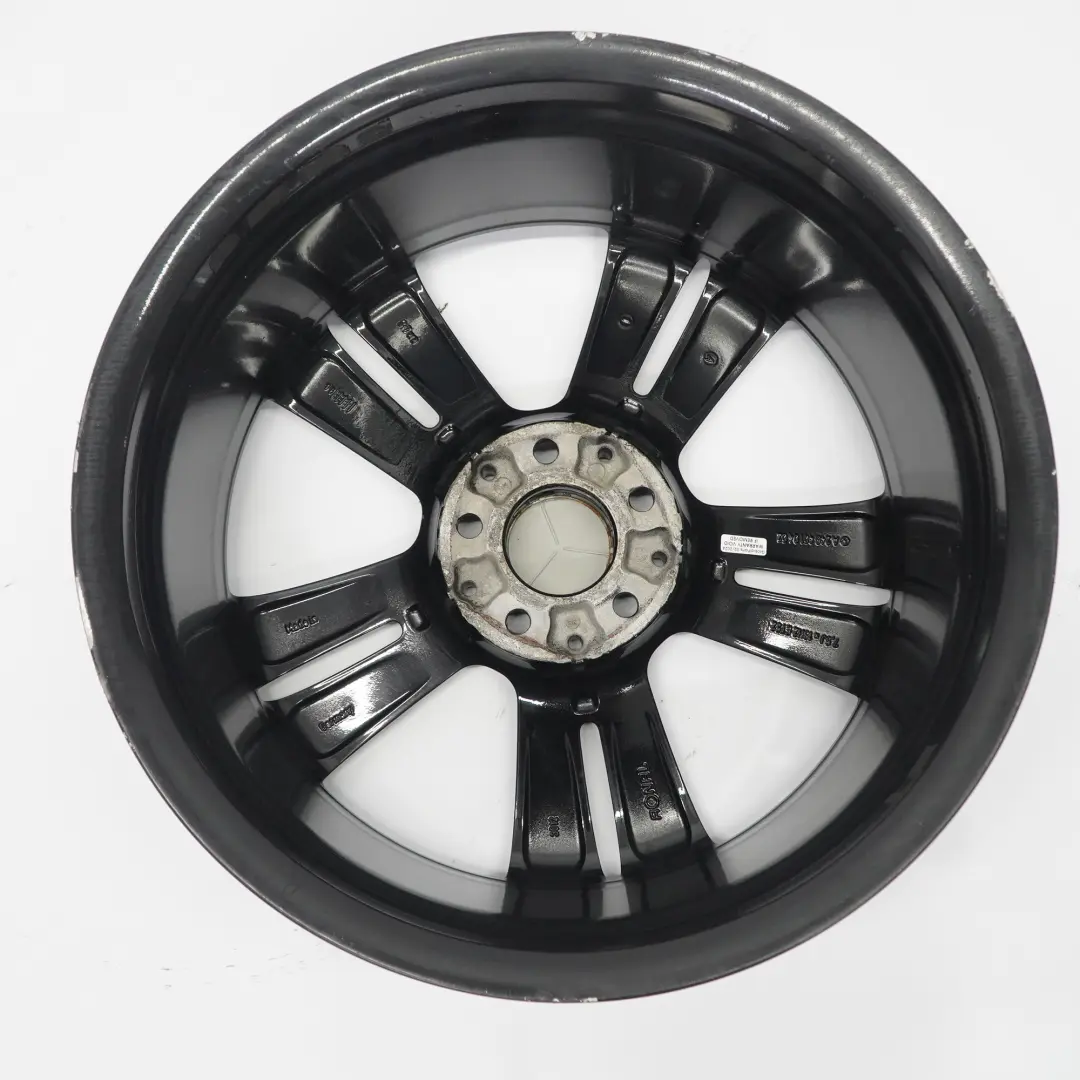 Mercedes W176 Black Alloy Wheel Rim 18" ET:52 7,5J 5 Double Spoke A2464010402