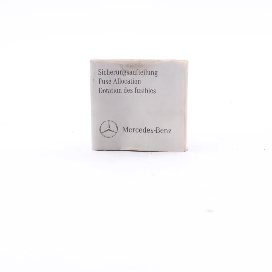 Mercedes W176 Fuse Box Allocation Fuse Placement Map Card Diagram A2465840971