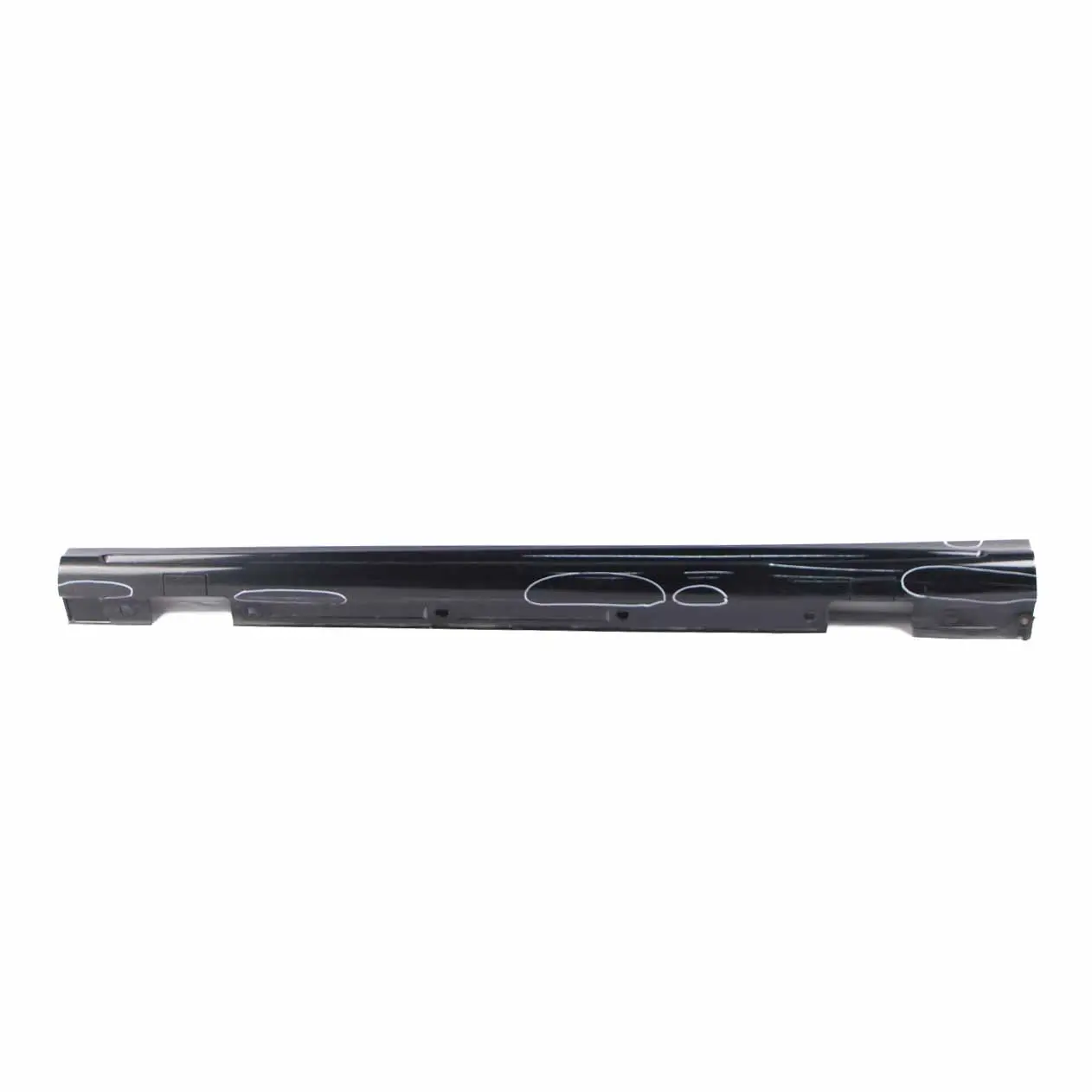 Mercedes W176 Side Skirt Left N/S Door Sill Cover W117 W246 Cosmic Black - 191