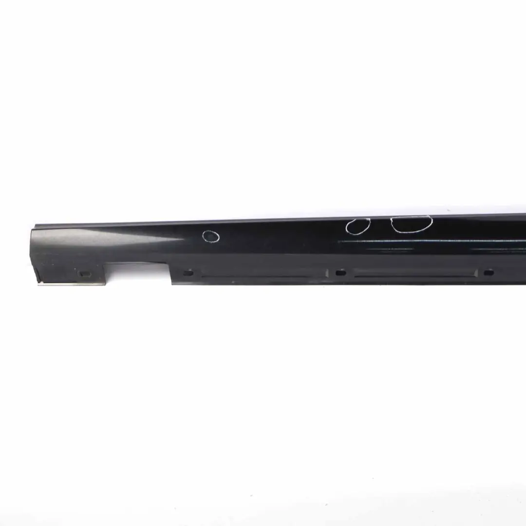 Mercedes W176 Side Skirt Left N/S Door Sill Cover W117 W246 Cosmic Black - 191