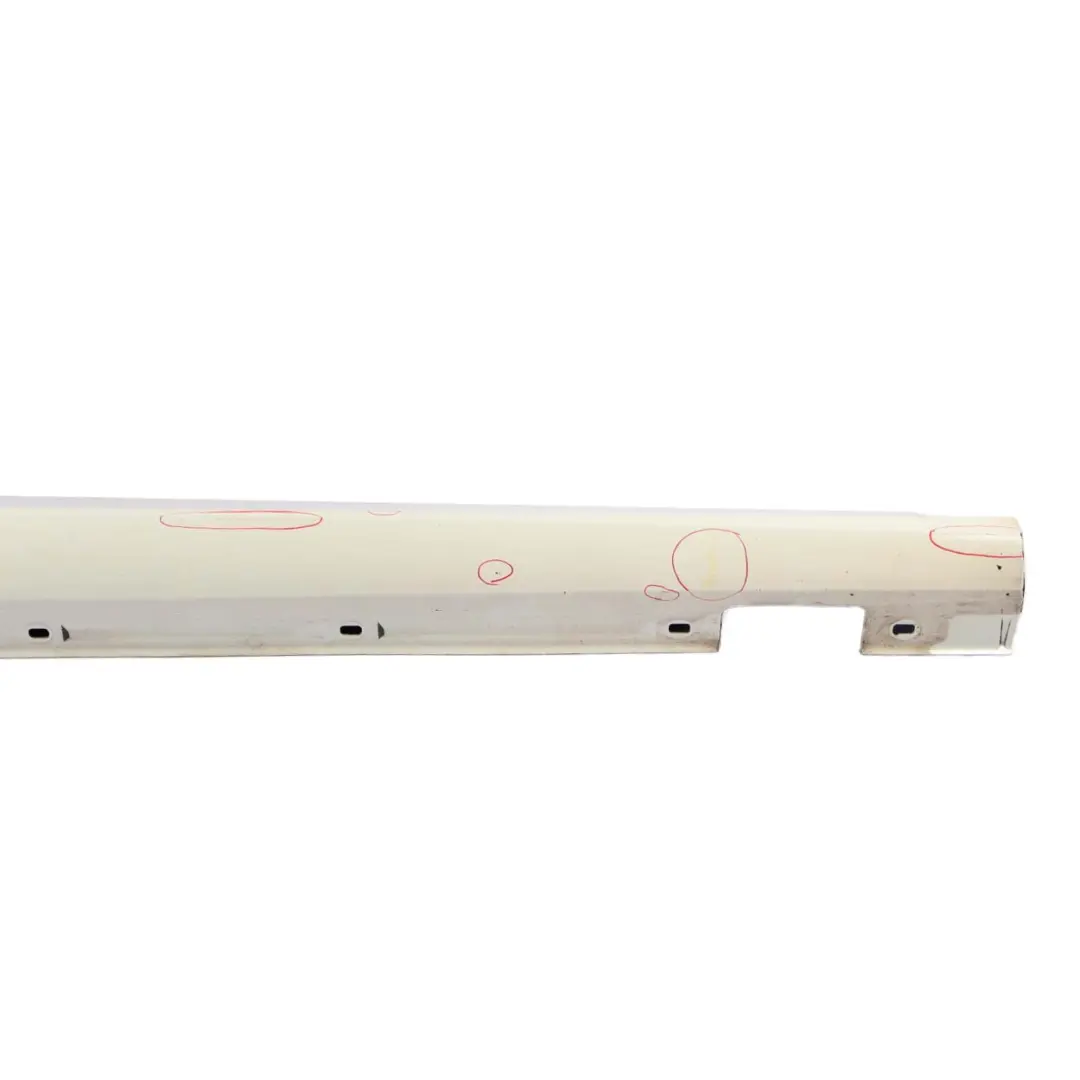 Mercedes W176 Side Skirt Right O/S Door Sill Cover W117 W246 Calcite White - 650