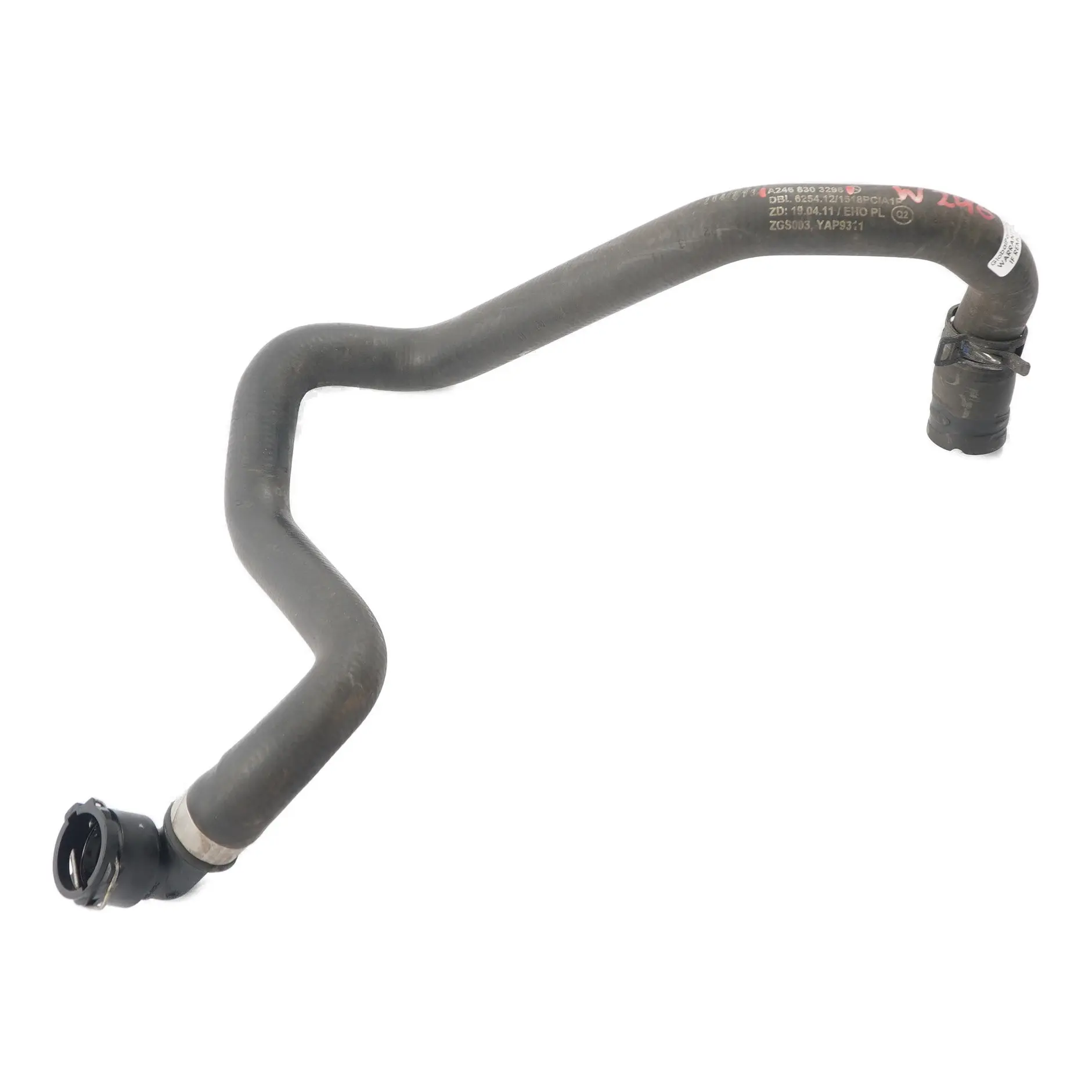 Water Pipe Mercedes C117 W176 W246 Heater Hose A2468303296