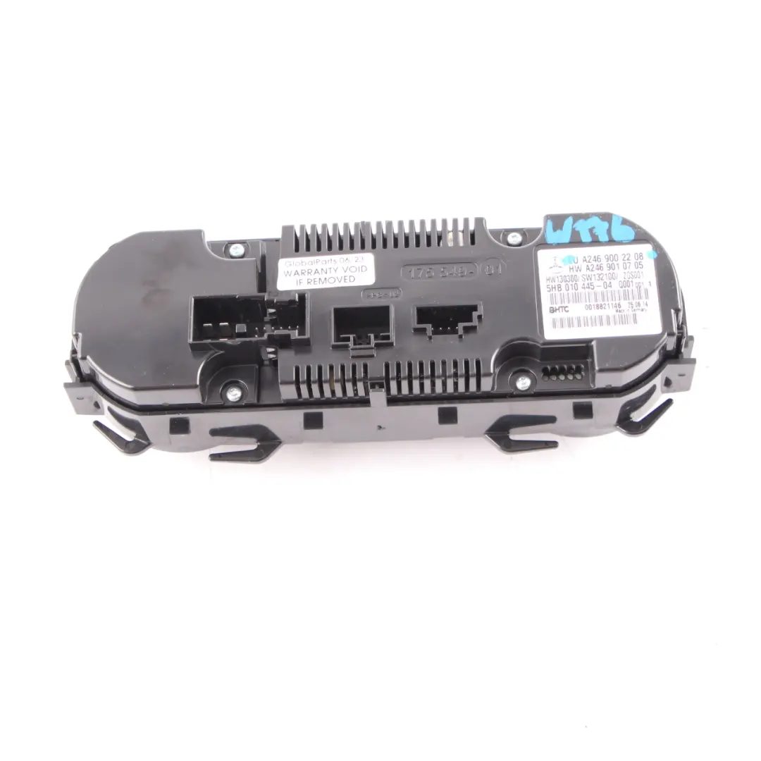 Panel control climatizador Mercedes W176 W246 Interruptor calentador A2469002208