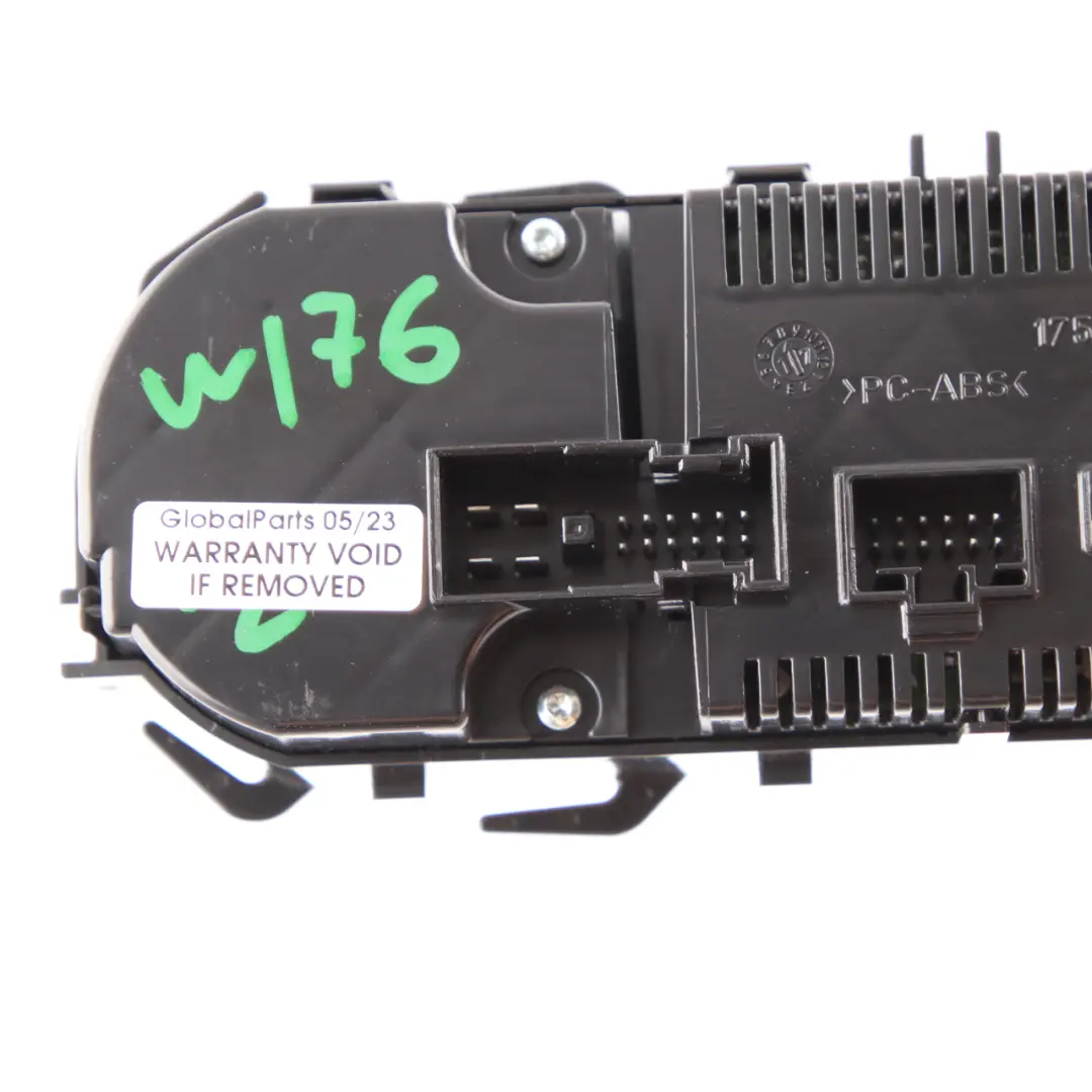 Mercedes W176 Climatizador Panel de Control Interruptor de Aire Acondicionado