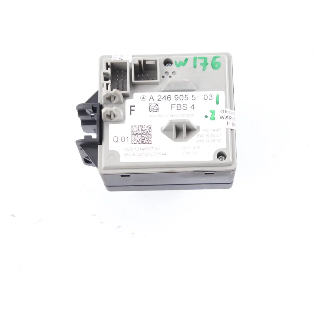 Interruptor encendido Mercedes W176 W246 Lector llave Unidad bloqueo A2469055103