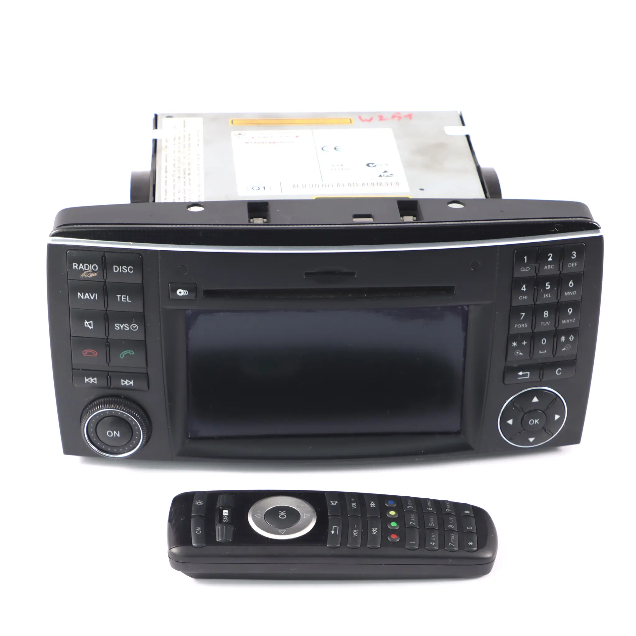 Mercedes W251 Navigation Media Head Unit Radio Sat Nav Remote A2518705094