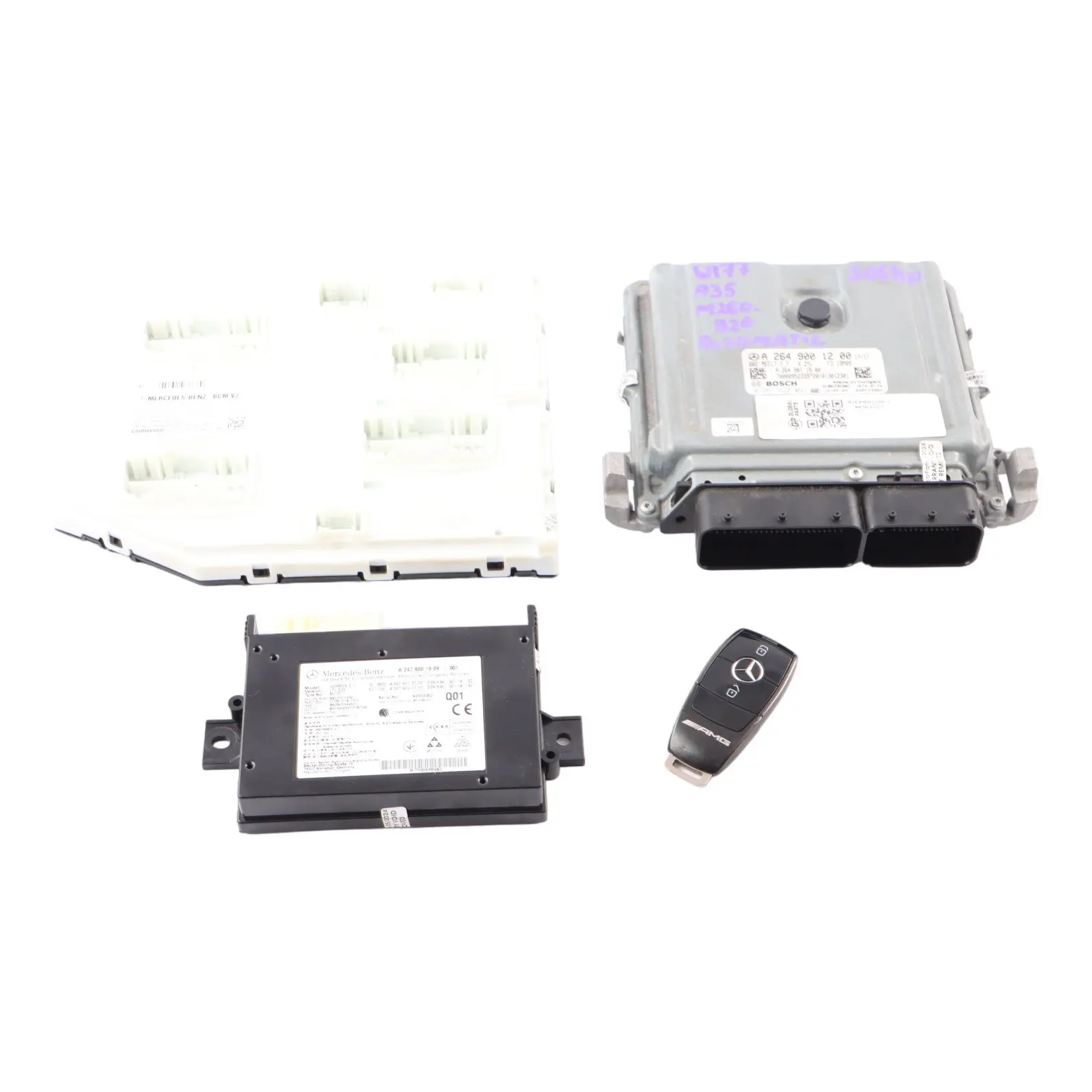 Mercedes W177 A35 AMG 306HP 260.920 Engine ECU Kit A2649001200 Key BCM Automatic