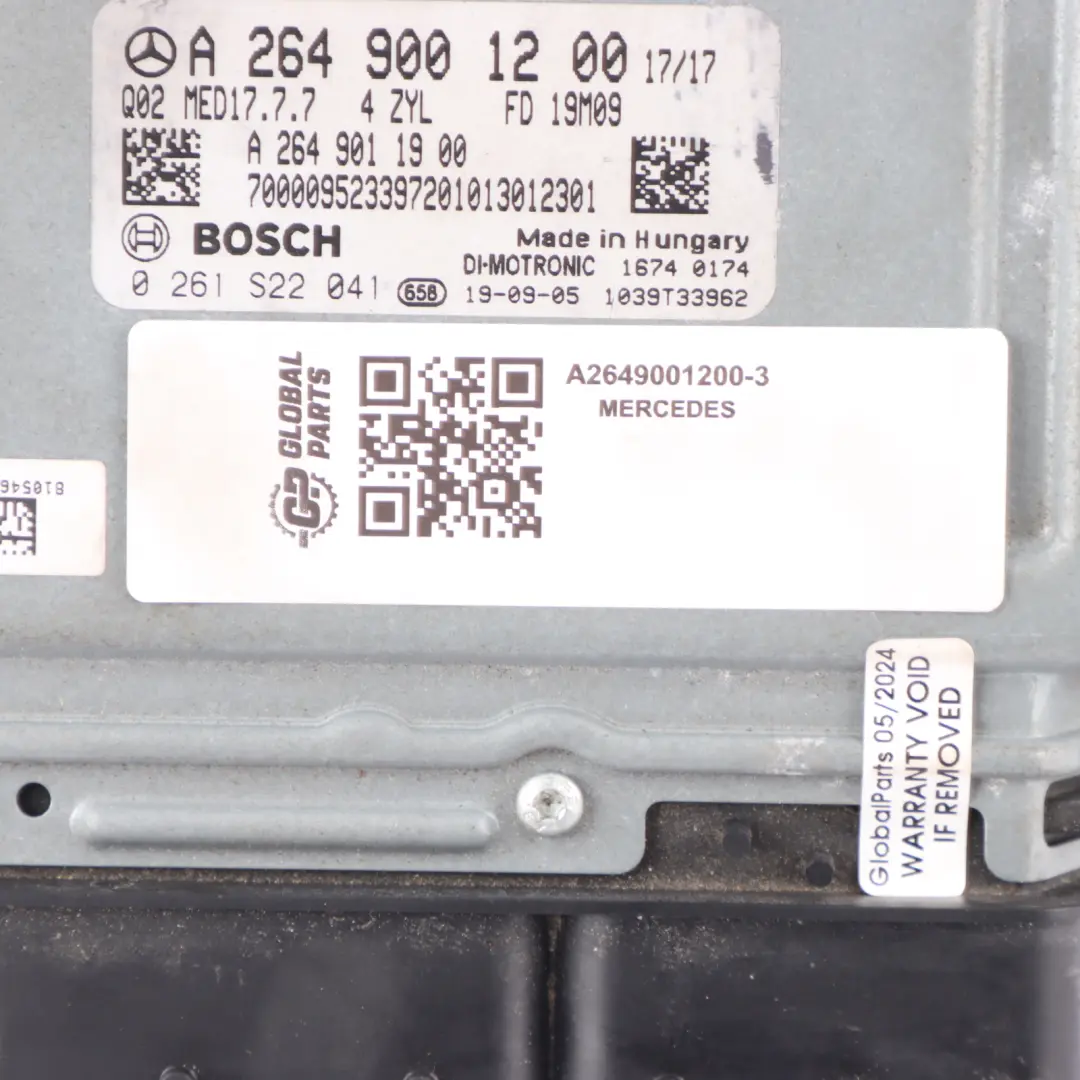 Mercedes W177 A35 AMG 306HP 260.920 Engine ECU Kit A2649001200 Key BCM Automatic