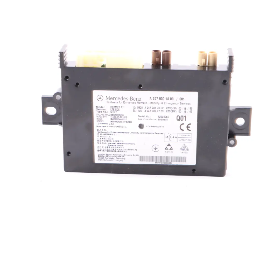 Mercedes W177 A35 AMG 306HP 260.920 Engine ECU Kit A2649001200 Key BCM Automatic