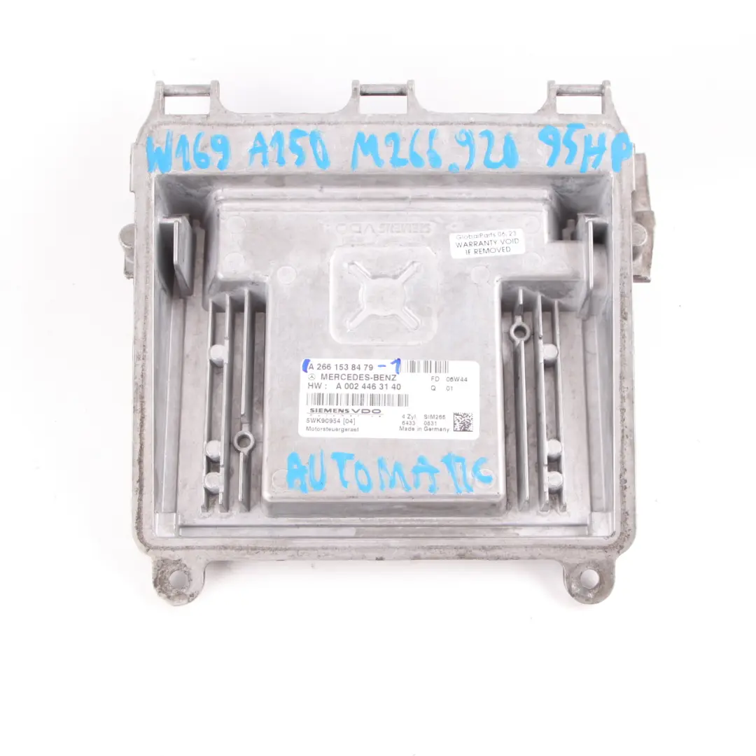 Mercedes W169 A150 Zestaw ECU Silnika Klucz Blokad