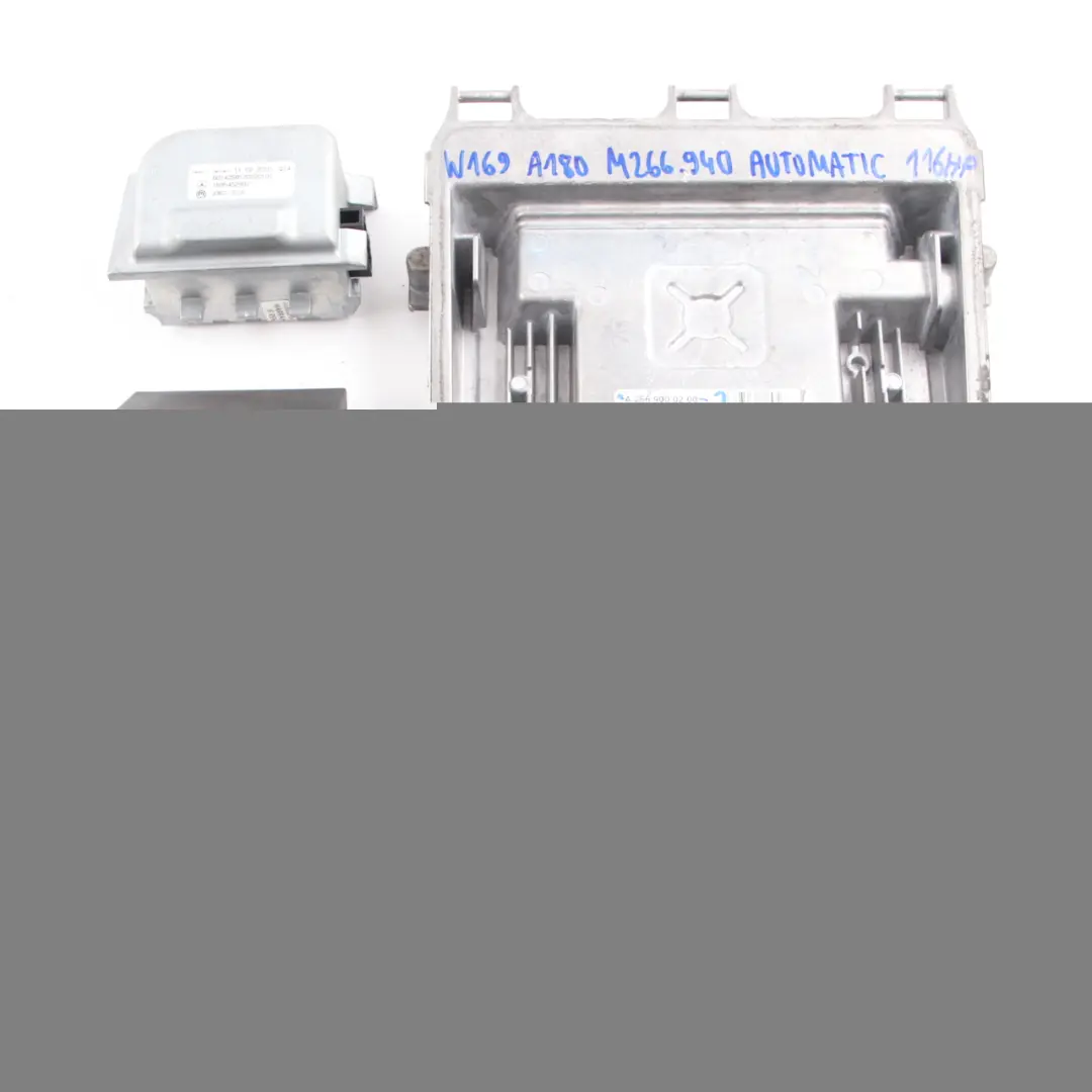 Mercedes W169 A180 266.940 Engine Control ECU Kit A2669000200 Key Lock Automatic