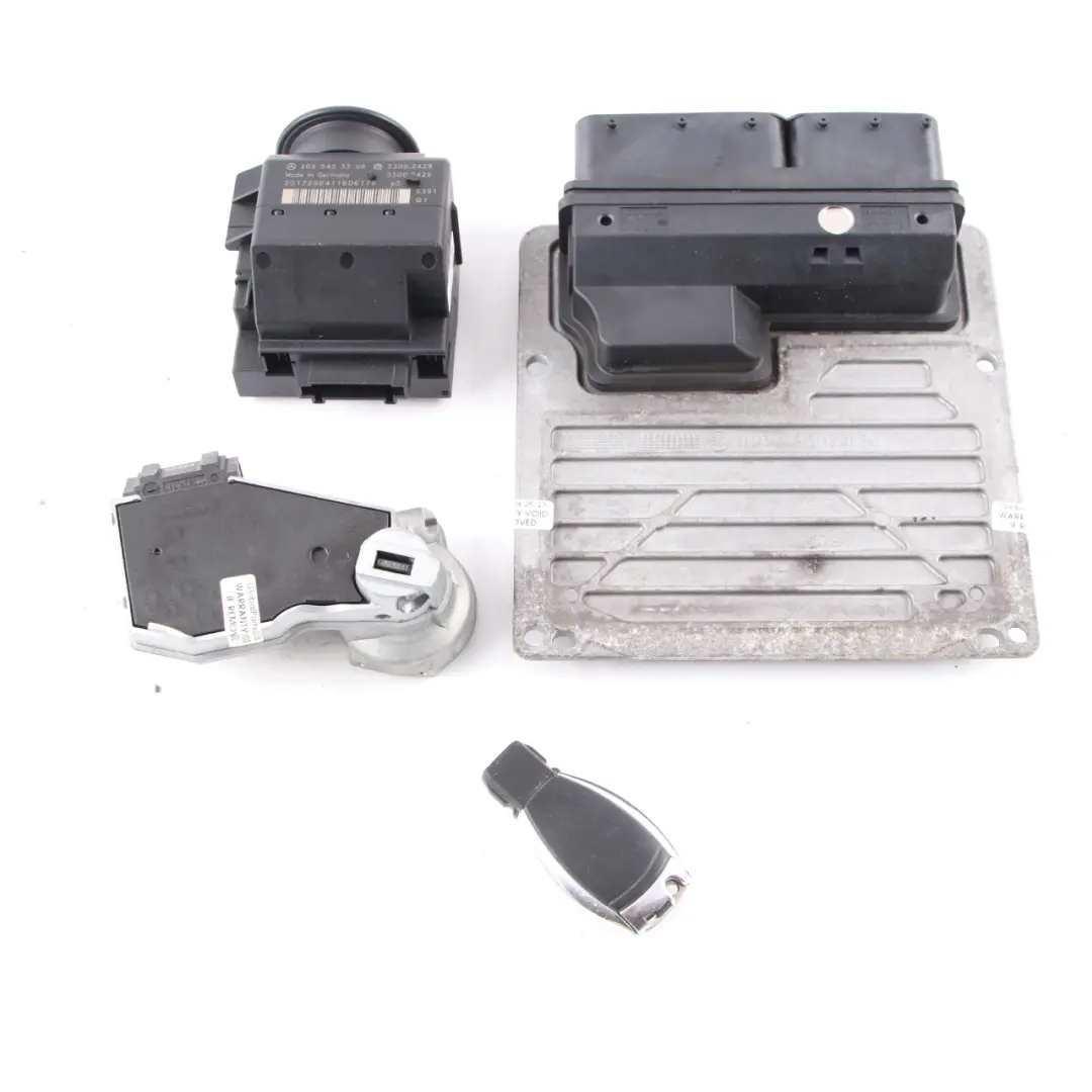 Mercedes W203 C180 Kompressor M271 Módulo Motor ECU Kit Cerradura Llave