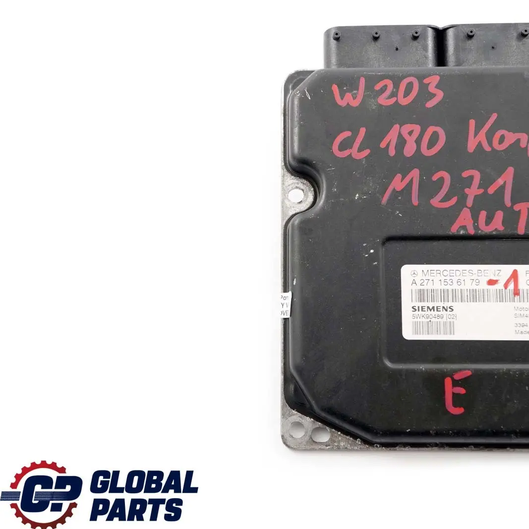 Mercedes-Benz W203 C 180 Kompressor Engine Control Unit Module A2711536179 Auto