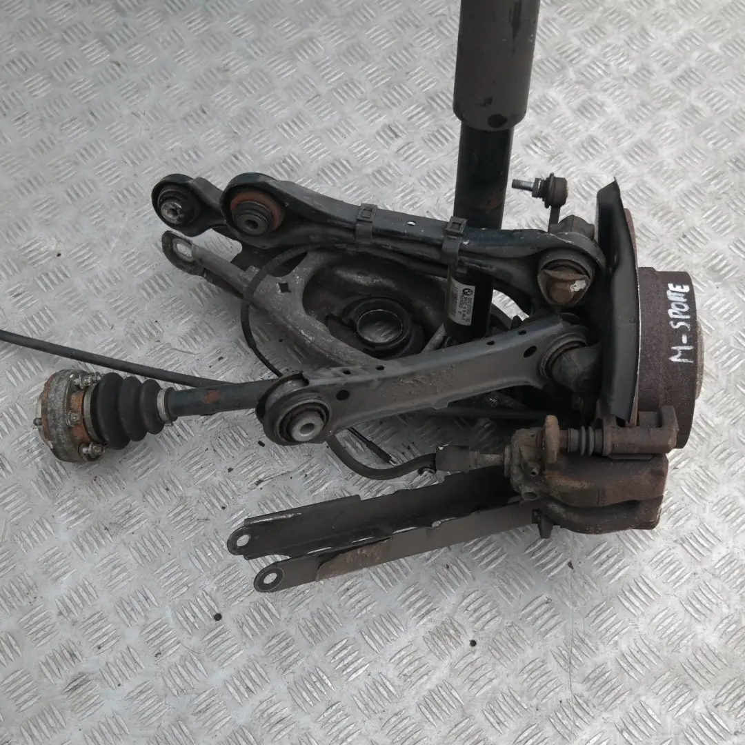 BMW E81 116i N43 M SPORT TRASERO IZQUIERDO SUSPENSIÓN EJE FRENO DISCO