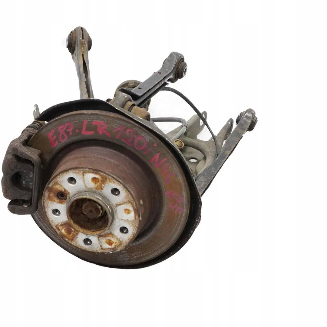 BMW E87 120i N46 Trasera Izquierda Primavera Strut Pierna Freno Suspension Hub