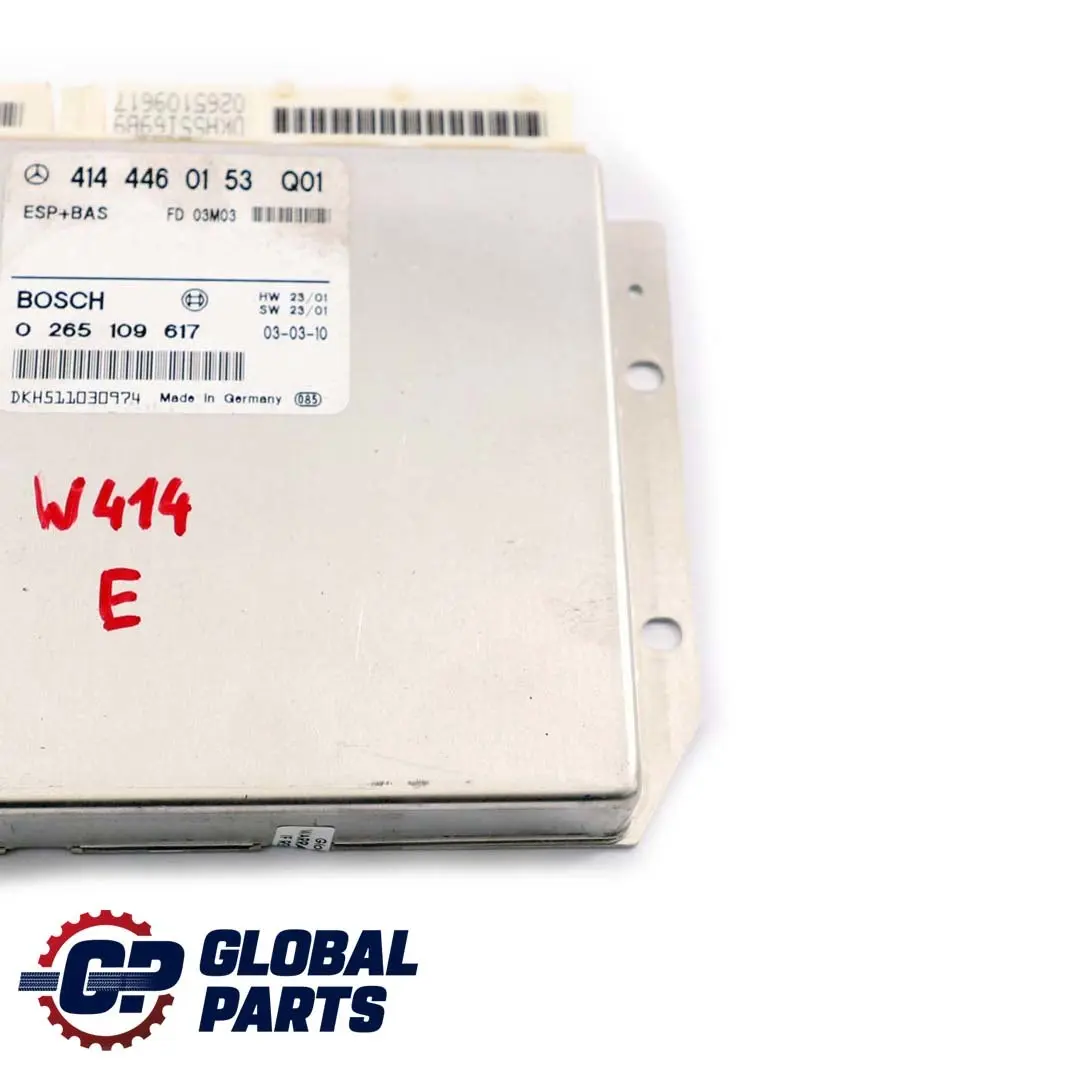 Mercedes-Benz Vaneo W414 ESP BAS Unidad De Control Modulo ECU A4144460153