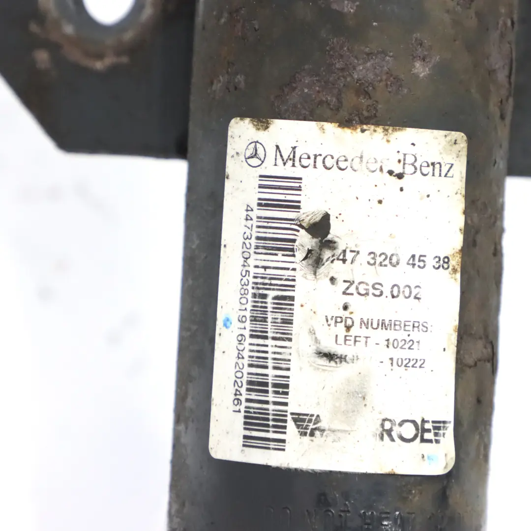 Mercedes W447 Delantero Izquierdo Suspensión Pierna Freno Rueda Buje Disco Pinza