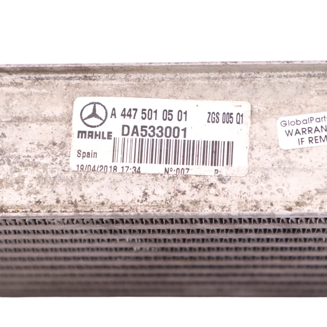 Mercedes Vito W447 Intercooler Enfriador de Carga de Aire Radiador A4475010501