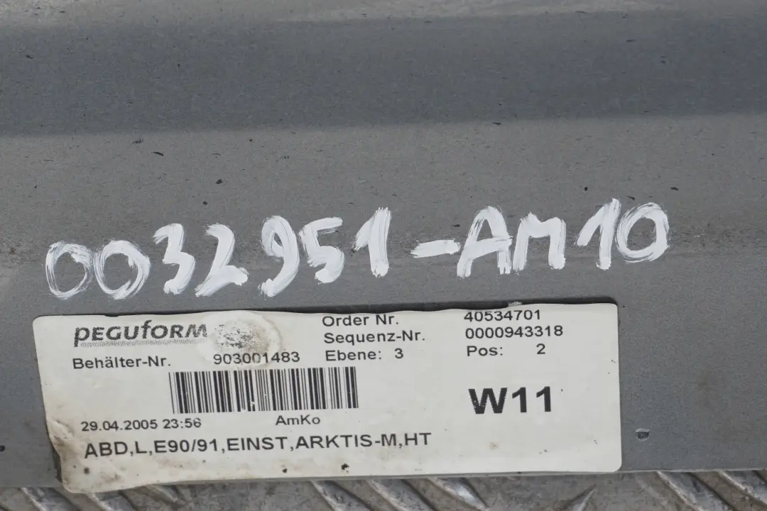 BMW 3 SERIES 10 E90 E91 Faldón lateral izquierdo Arktis Metalizado - A34