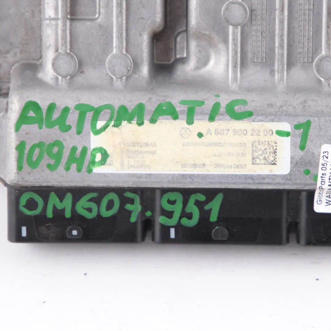 Mercedes W176 A180 CDI OM607 Engine Module ECU A6079002200 Keys Lock Automatic