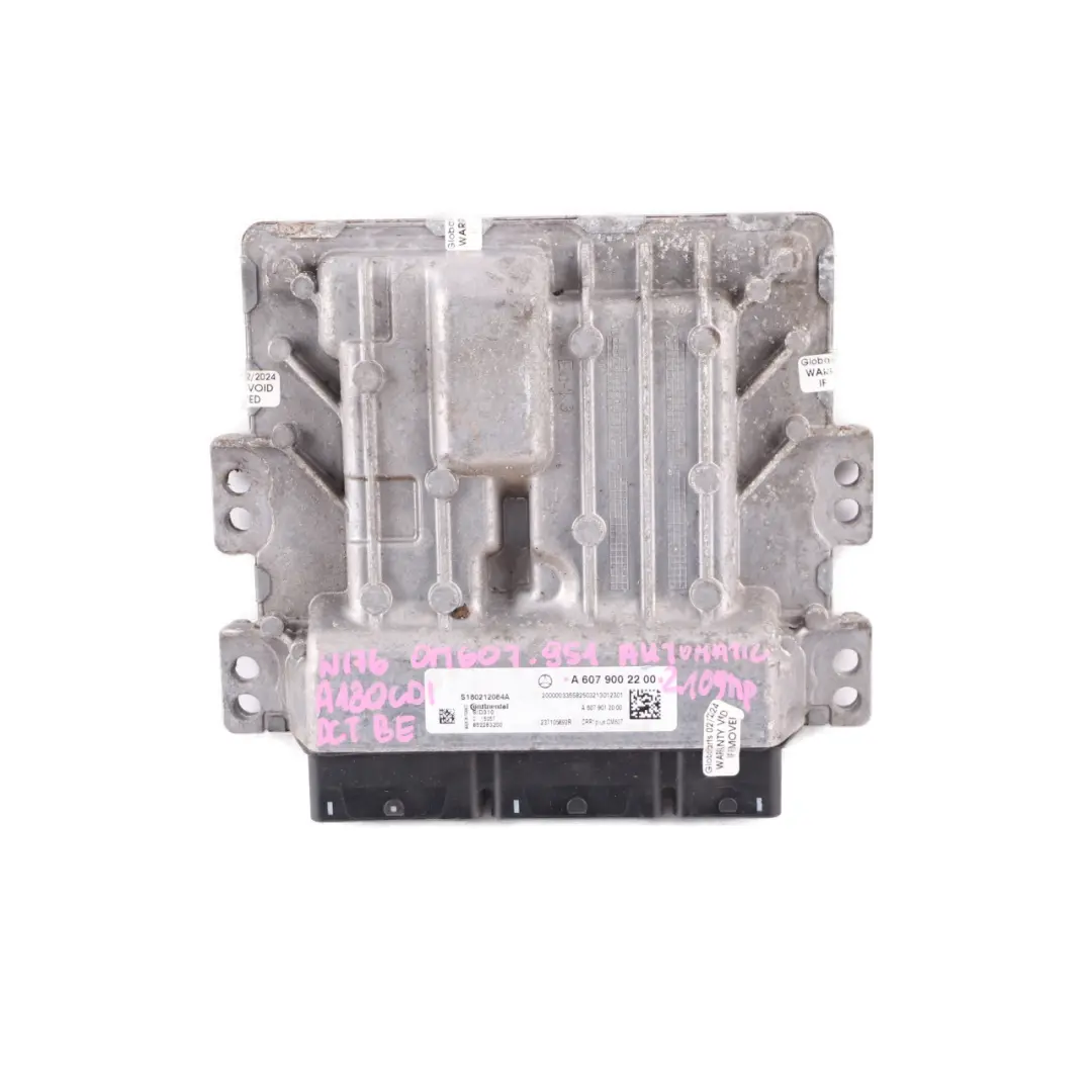 Mercedes W176 A180 CDI OM607 Engine Unit Module ECU A6079002200 Automatic