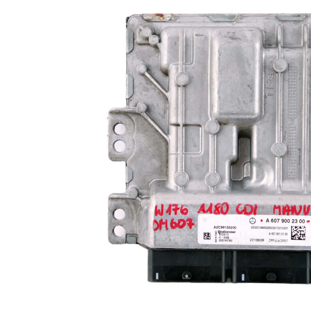 Mercedes W176 W246 180 CDI OM607 Unidad de Control del Motor ECU A6079002300