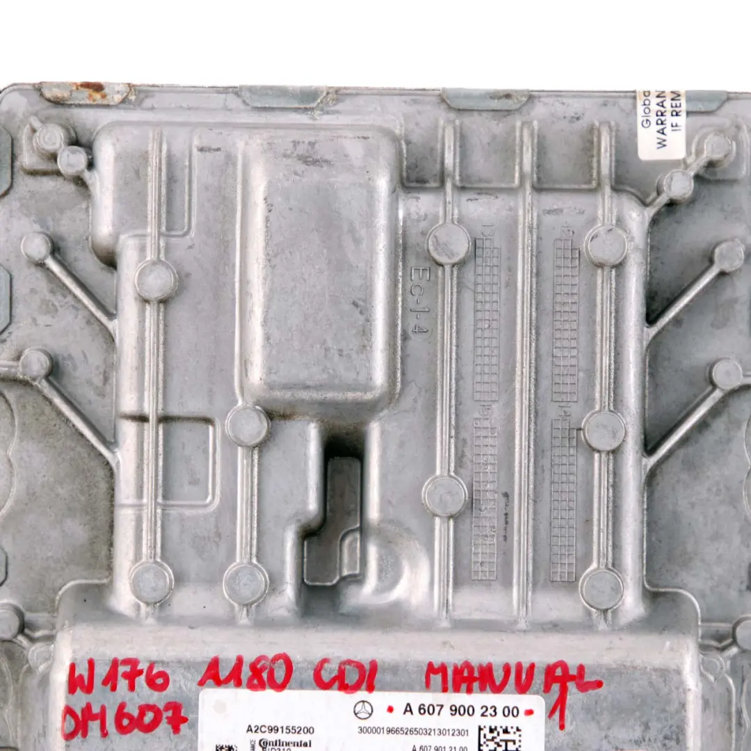 Mercedes W176 W246 180 CDI OM607 Unidad de Control del Motor ECU A6079002300