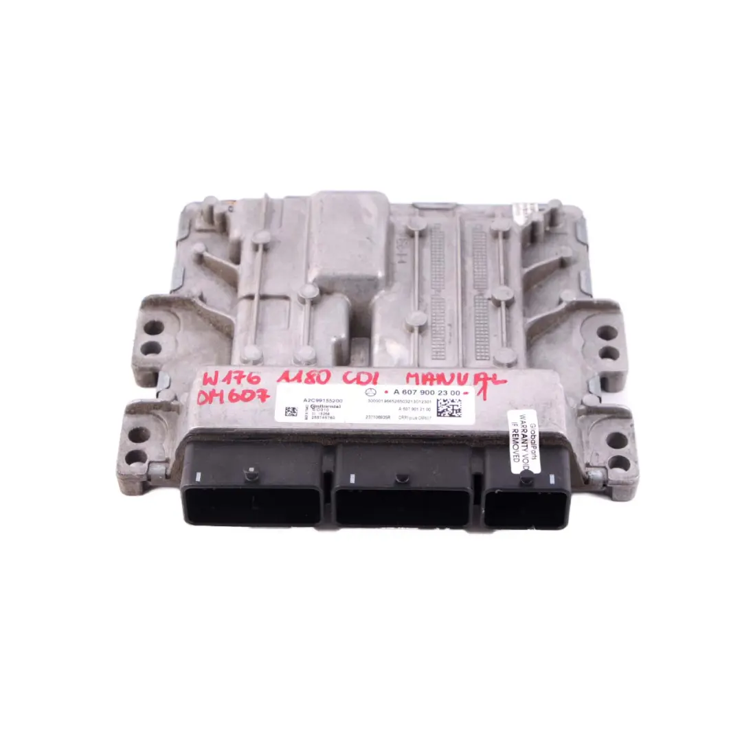 Mercedes W176 W246 180 CDI OM607 Unidad de Control del Motor ECU A6079002300