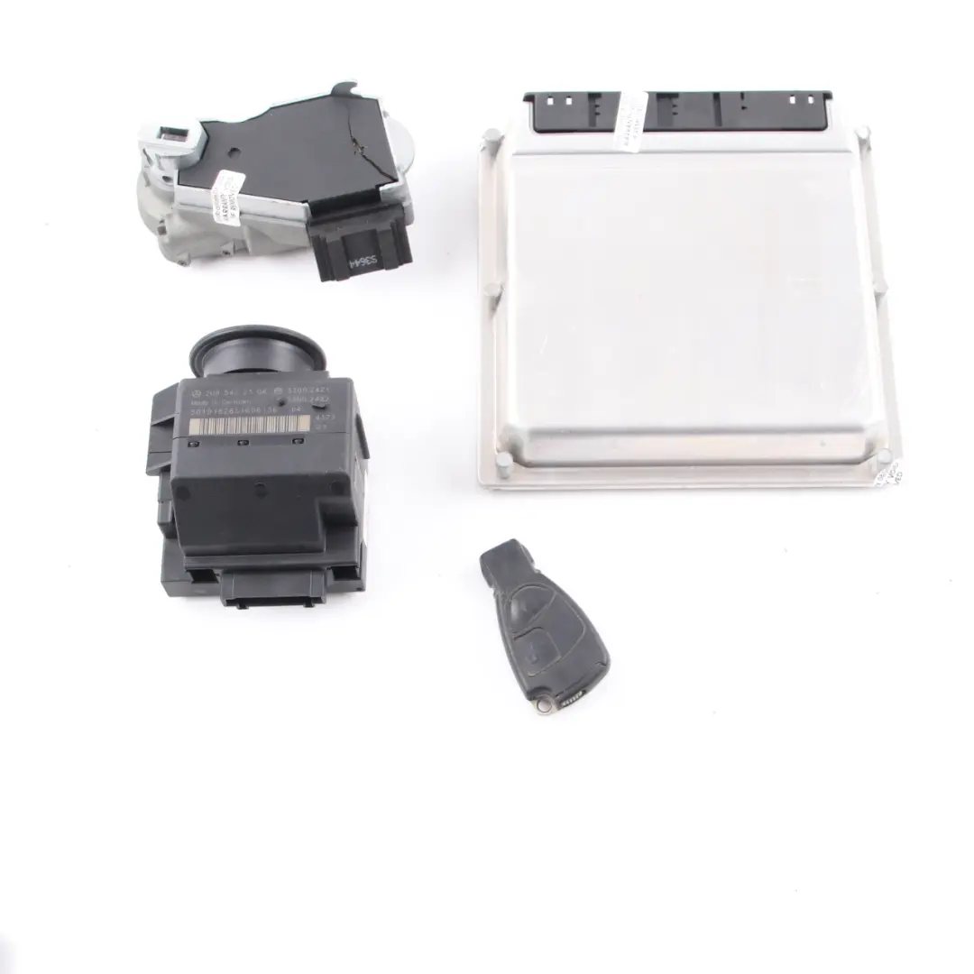 Mercedes W203 C270 CDI 170HP OM612.962 Engine Control ECU Kit A6121536379 Key 