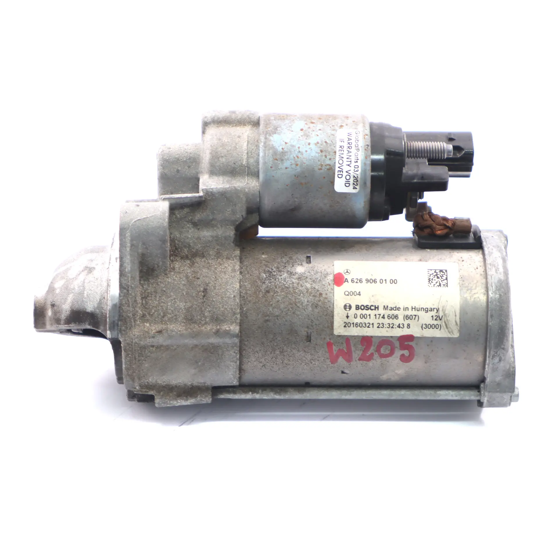 Motor de arranque Mercedes W205 Diesel OM626 Motor de arranque Bosch A6269060100