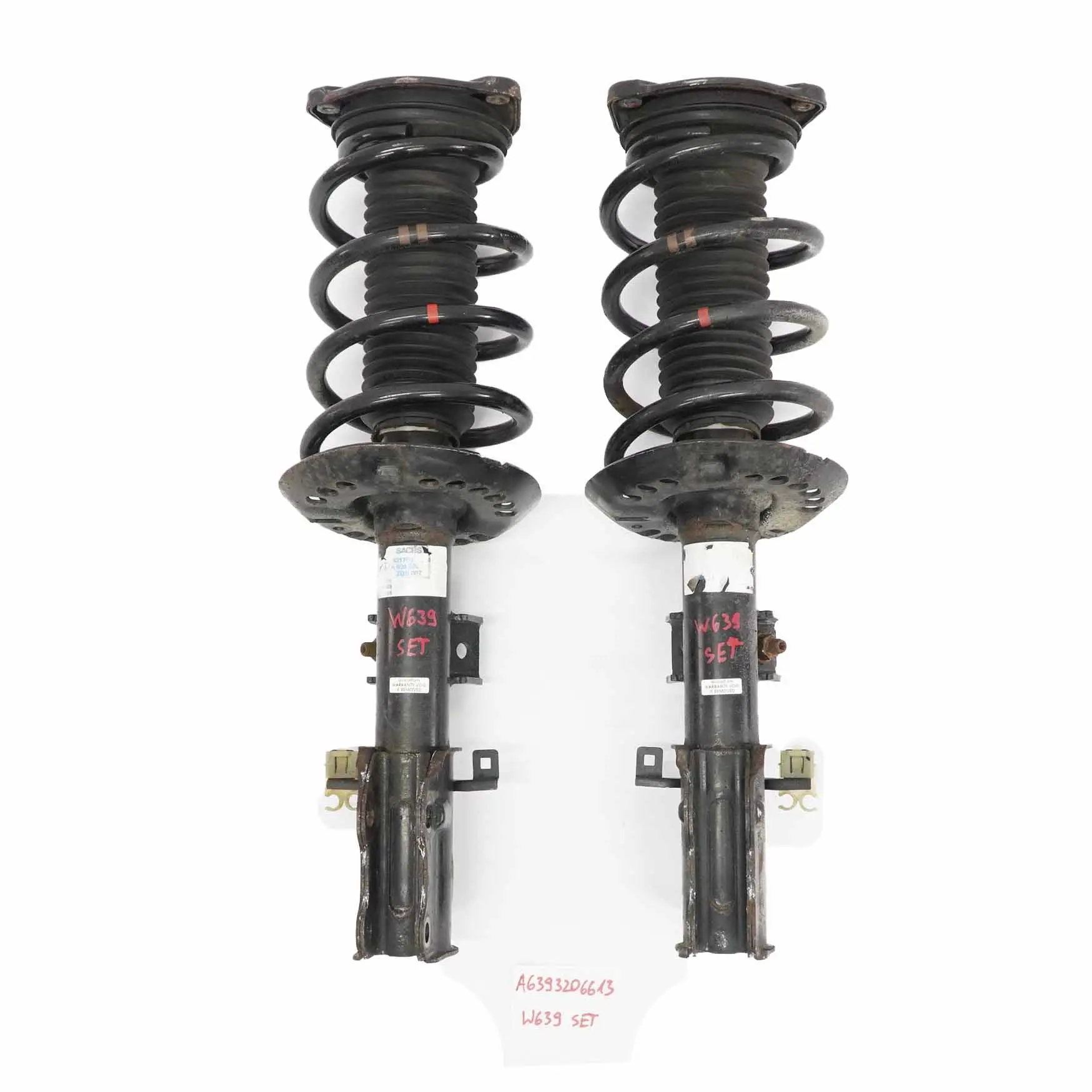 Mercedes Vito W639 Spring Strut Front Left Right Shock Absorber Set A6393206613