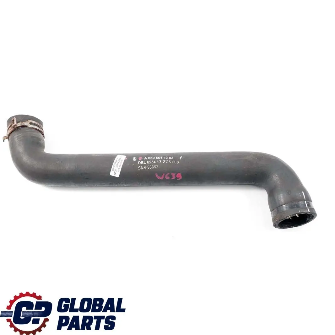 Mercedes-Benz Vito W639 Engine Radiator Water Coolant Hose Pipe A6395014382